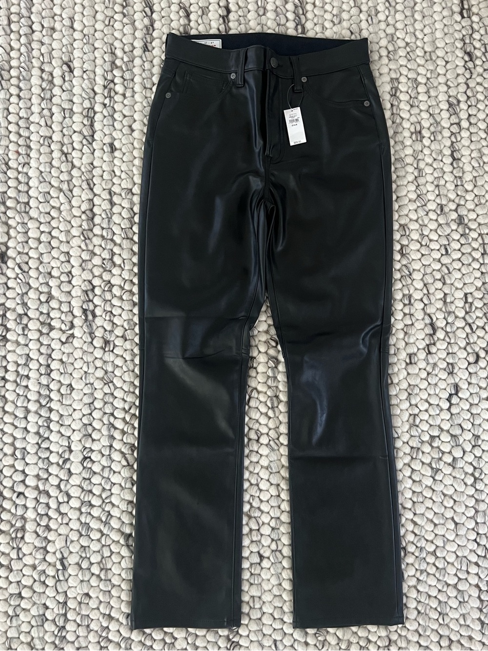 Gap faux leather vintage slim high rise pants size 27r